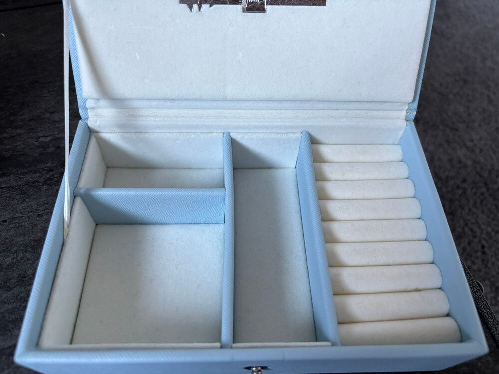 Walker & Hall Blue Jewellery Box