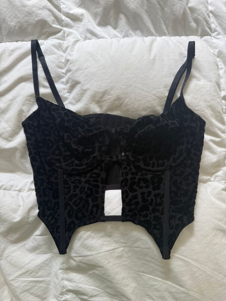 Glassons Black Leopard Print Top
