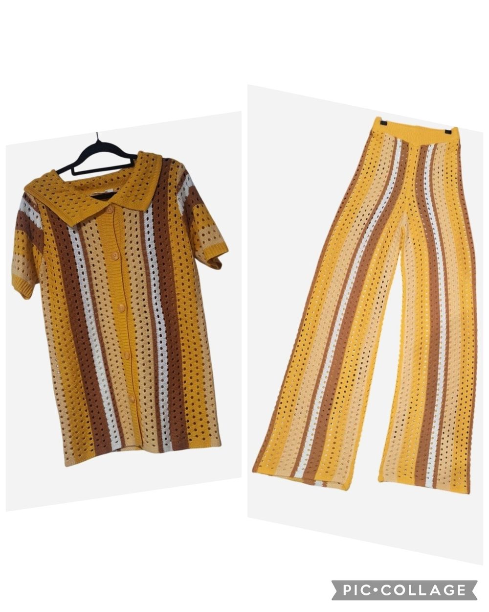 PEPPERMAYO Striped Knitted Matching Set