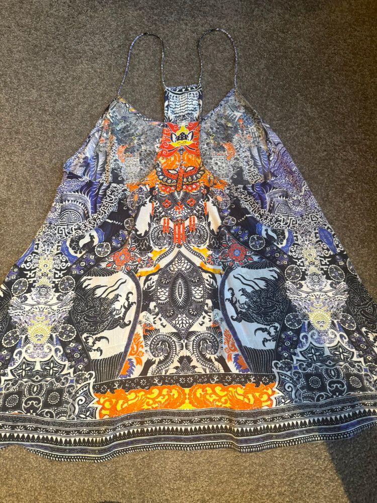 CAMILLA T BACK SHOESTRING TOP - Sz S