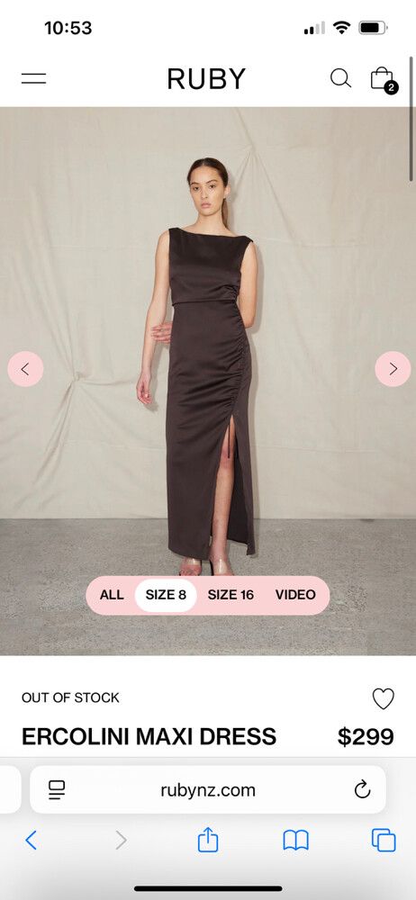 Liam ERCOLINI MAXI DRESS size 6