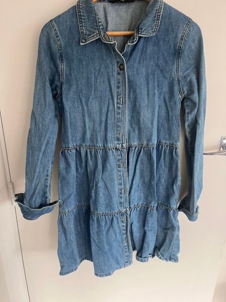 Glassons - Glassons Denim Blue Tiered Dress on Designer Wardrobe