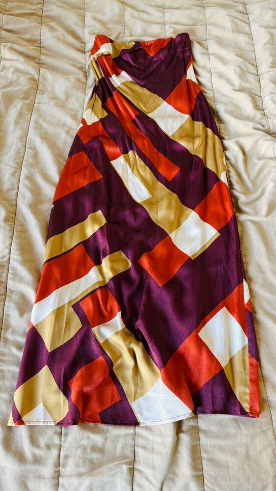 Brand New DISSH HOLLIE MAHOGANY STRAPLESS DRESS