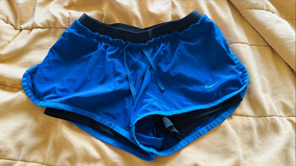 Nike blue running shorts