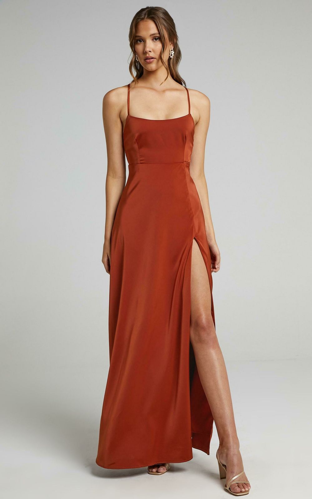 showpo brown maxi dress Noble I main image 0