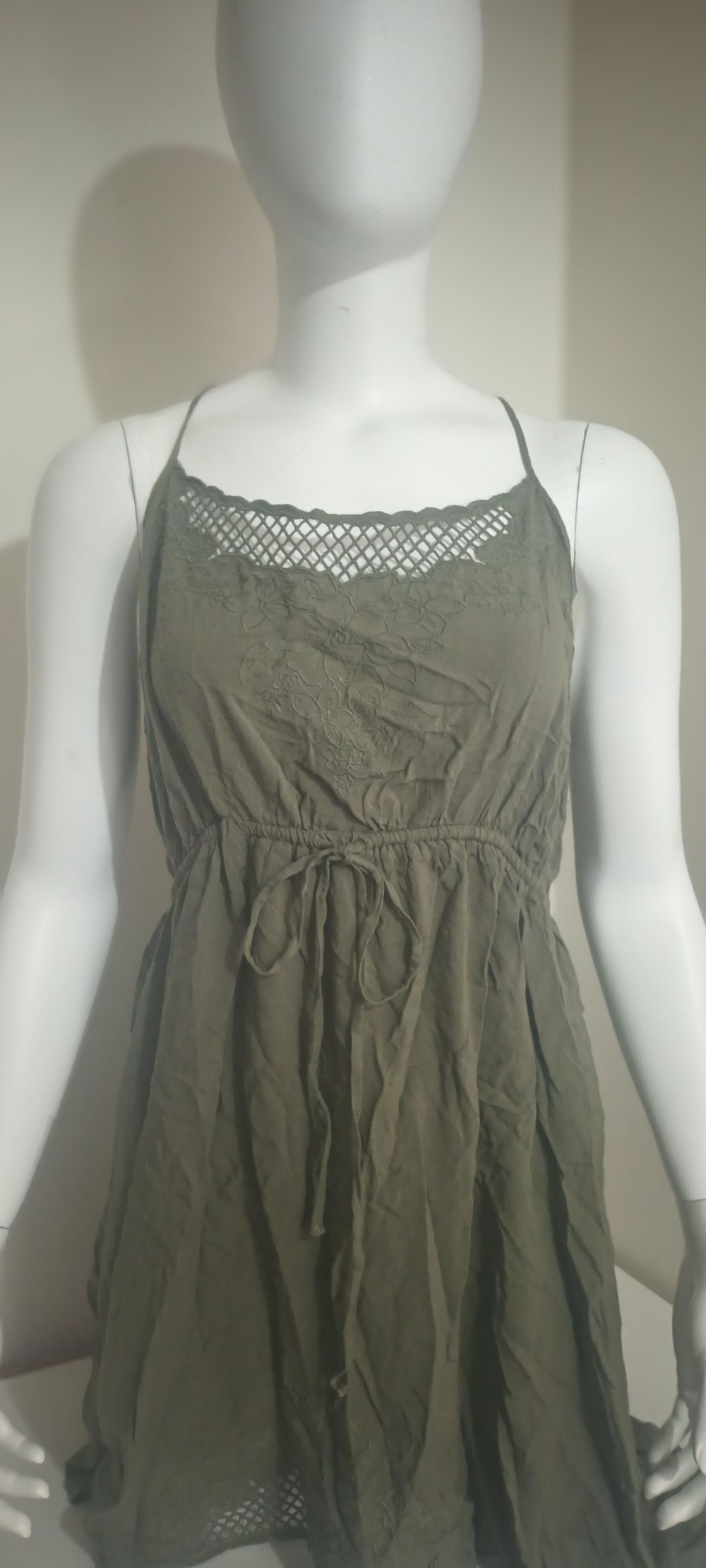 Khaki colour dress
