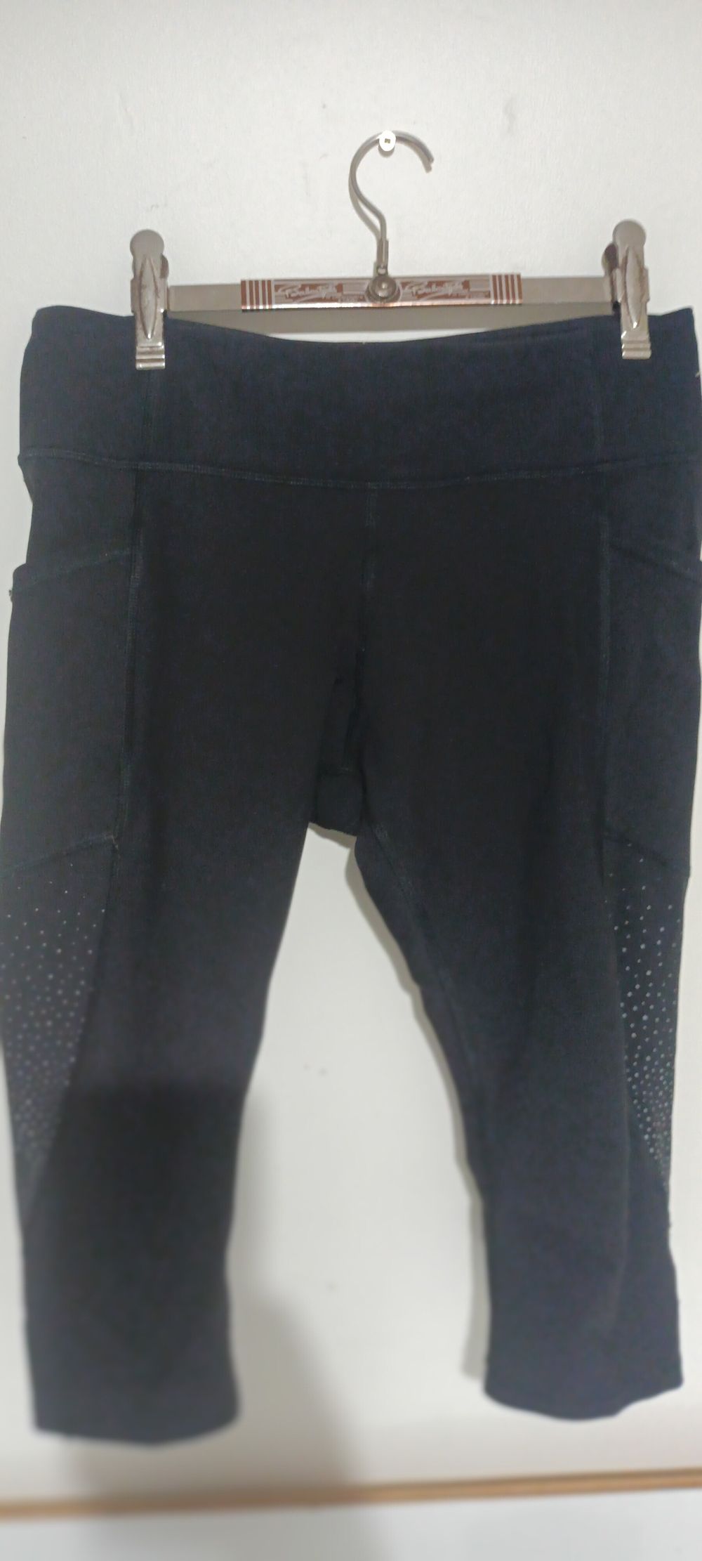 Black Activewear Cropped Leggings