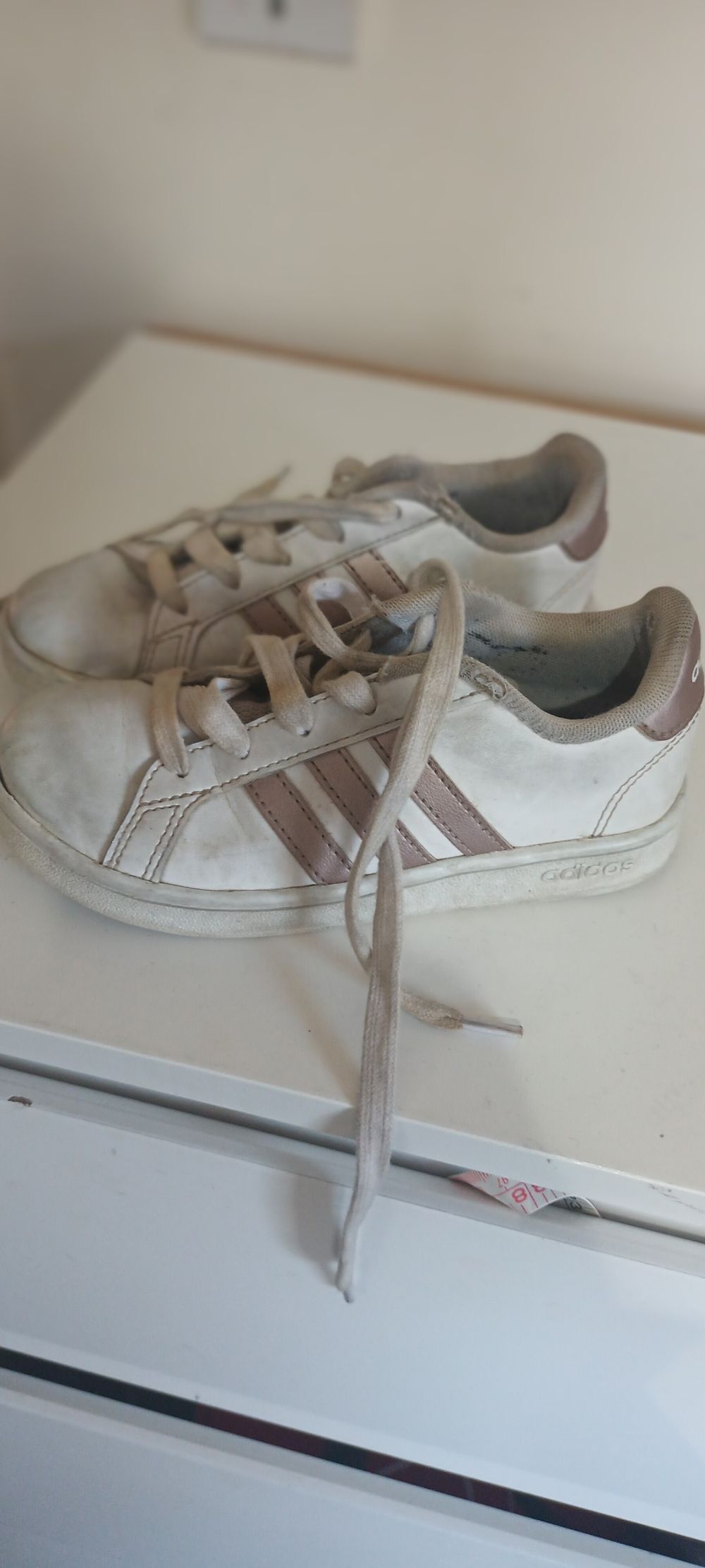 Adidas White & Pink Sneakers