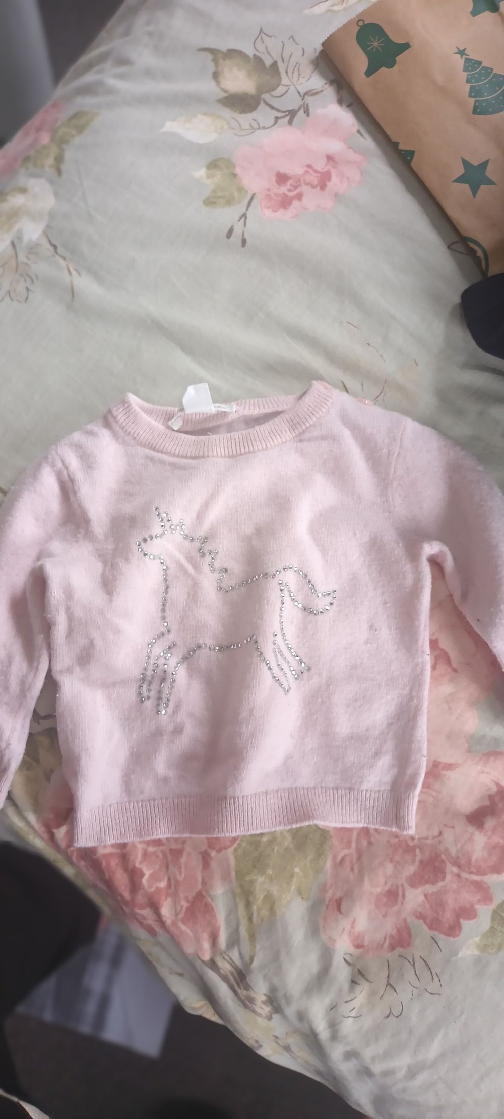 Country Road Pink Unicorn Jumper