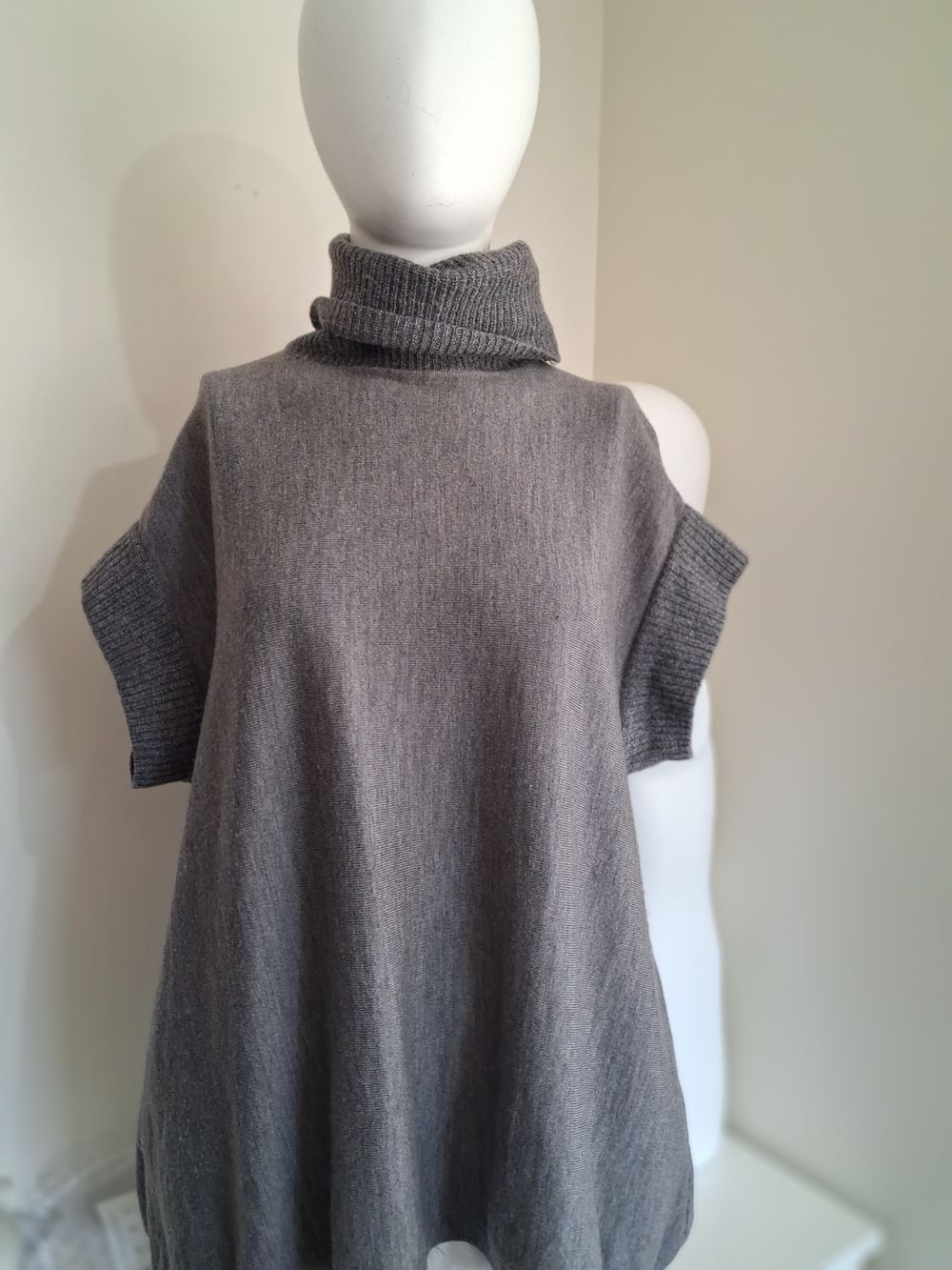 Country Road Grey Merino Wool Turtleneck Jumper