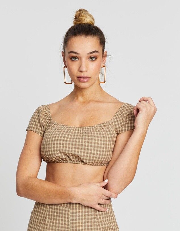 NEW checkered cop top