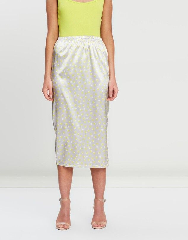 NEW spotted midi skirt