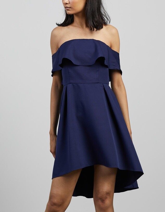 off shoulder belted dress Find Your Coast Lightweight Sea Reef Off-Shoulder Belted Dress S