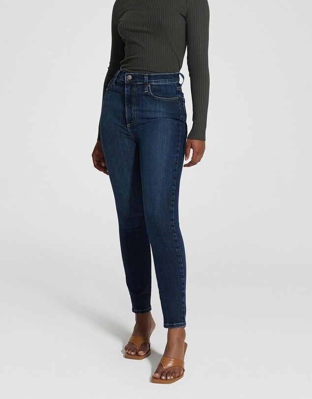 Blue skinny jeans