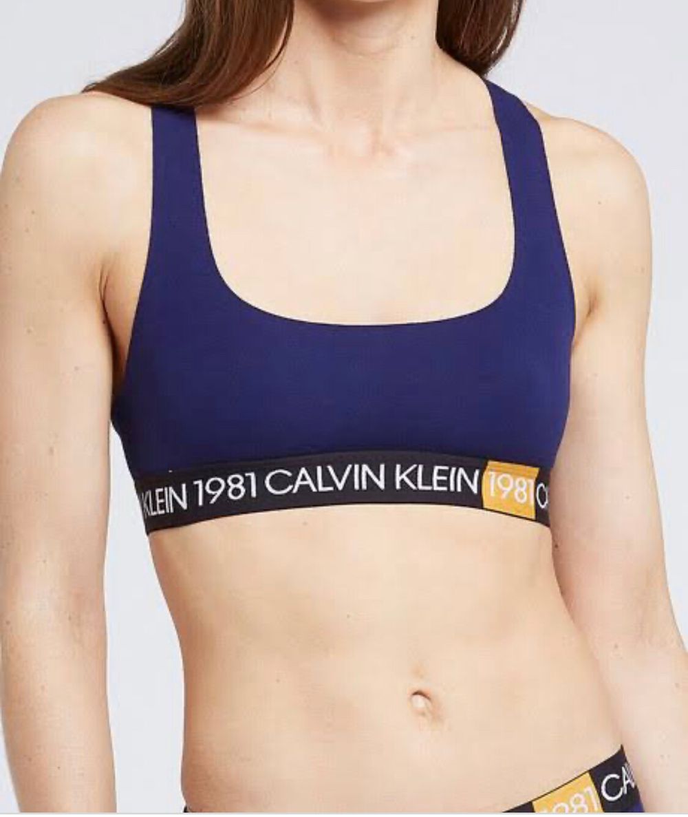 New Calvin Klein blue bralette. Size M. RRP $70