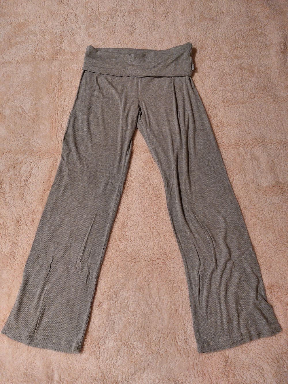 Roll top pants grey marle