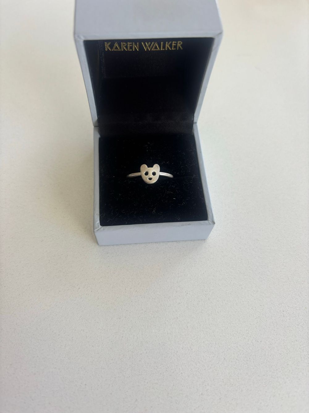 Karen Walker Silver Bear Ring