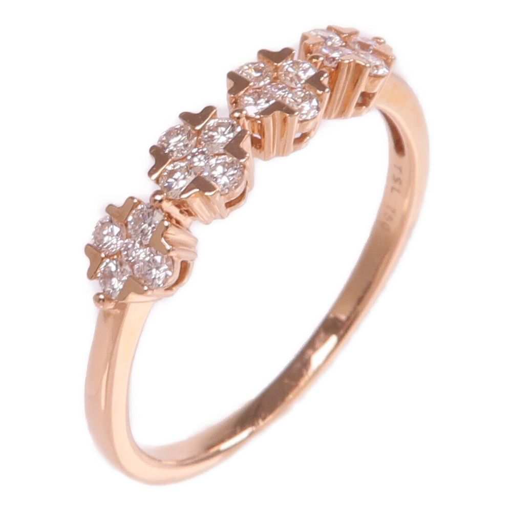 TSL Rose Gold Diamond Cluster Ring