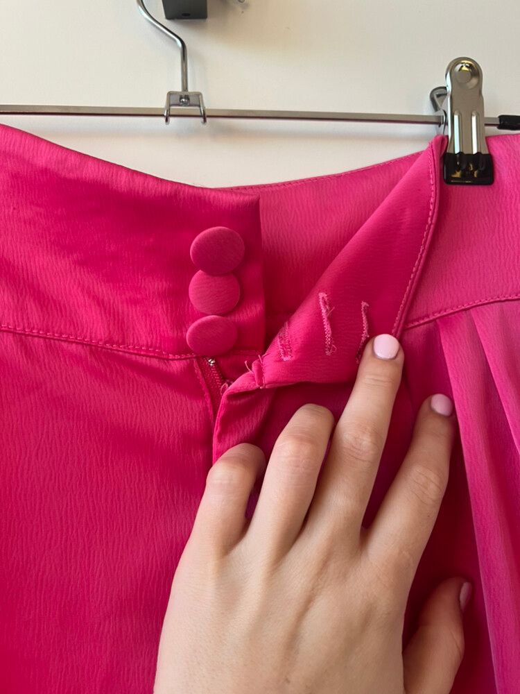Hot Pink Satin Pants