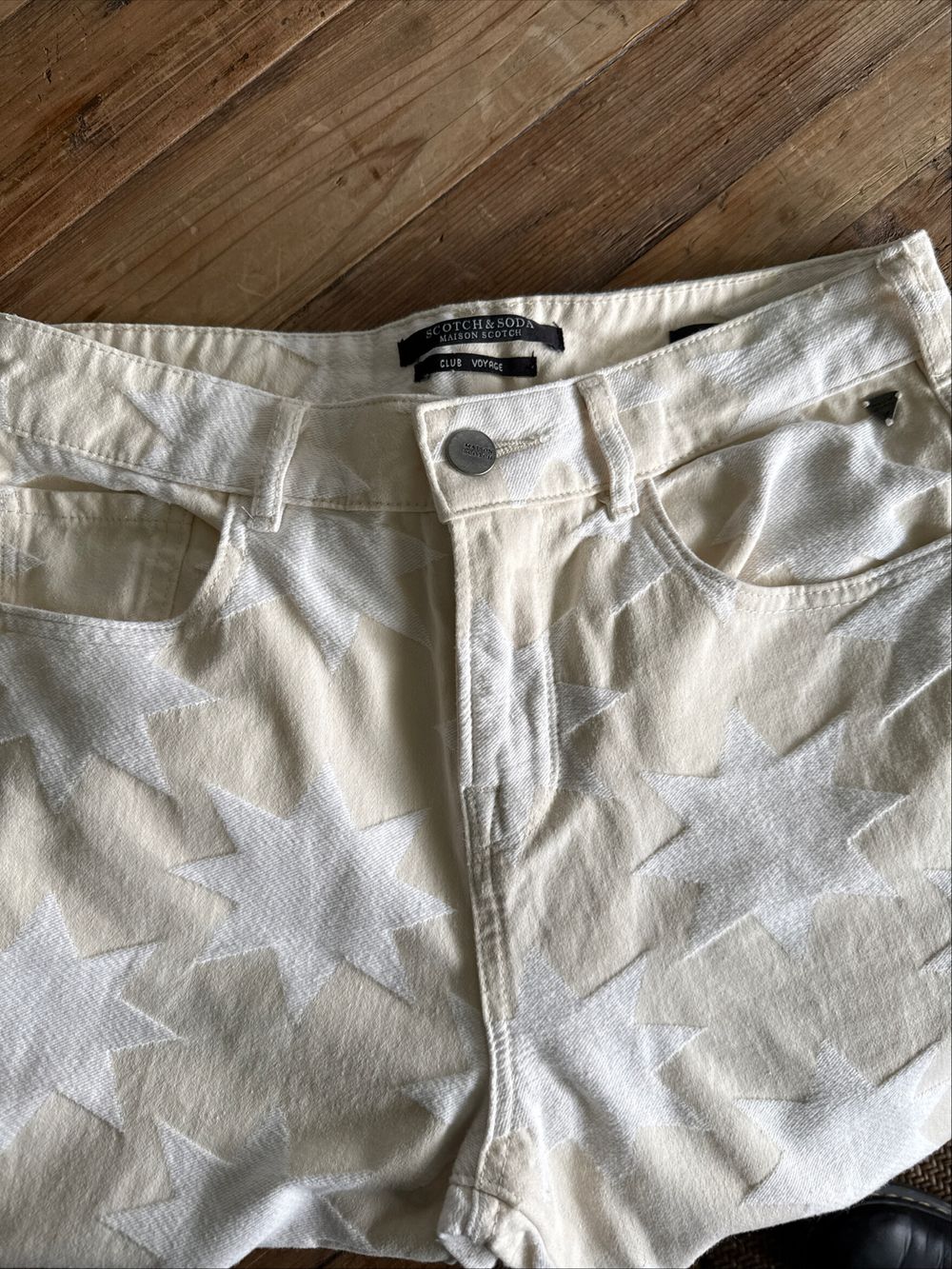 Scotch & Soda Cream Star Jeans