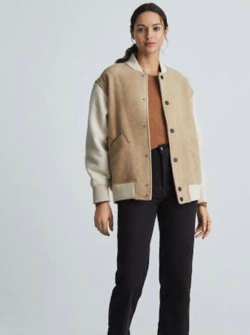 Rewool varsity bomber jacket