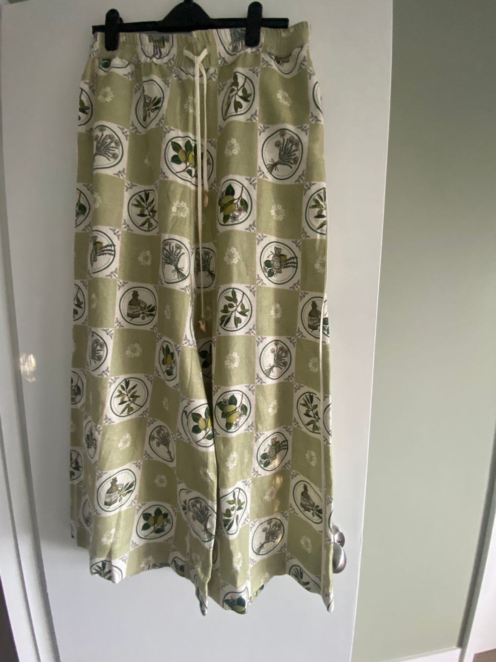 Alemais Green Botanical Print Pants Size 12