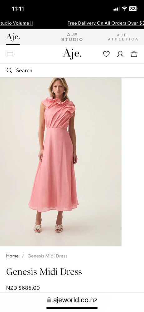 knee length dresses for ladies Aje main image 1