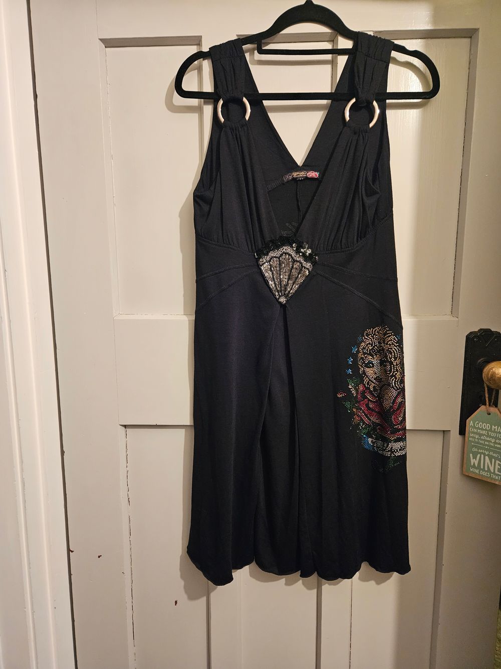 black graduation dress short Ed Hardy Women's Revenge Long Sleeve Dress Black