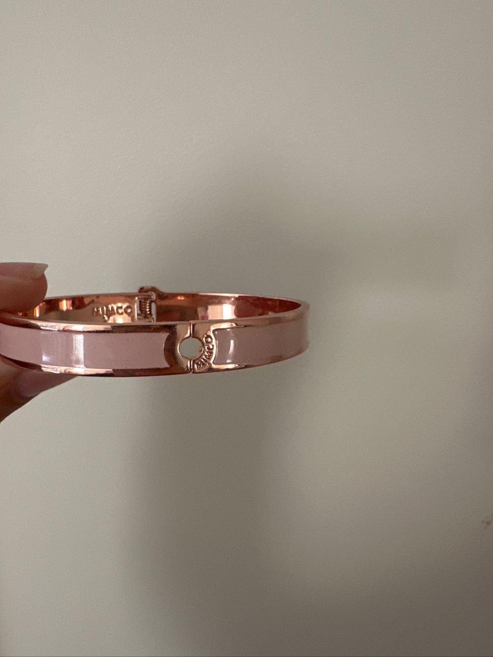 Mimco Pink Rose Gold Bracelet