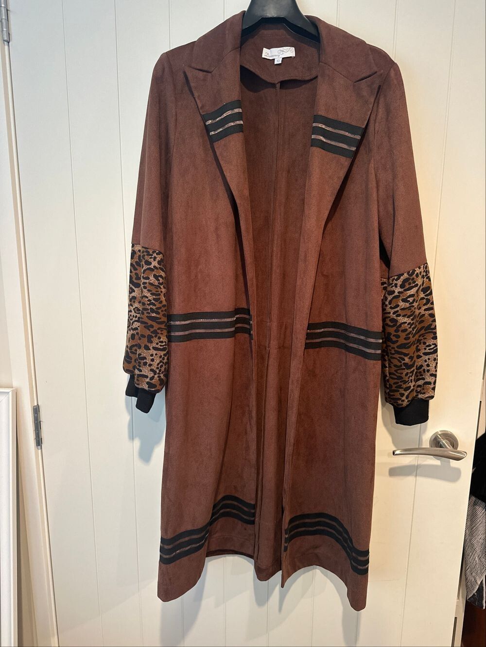 Democracy Brown Leopard Print Jacket