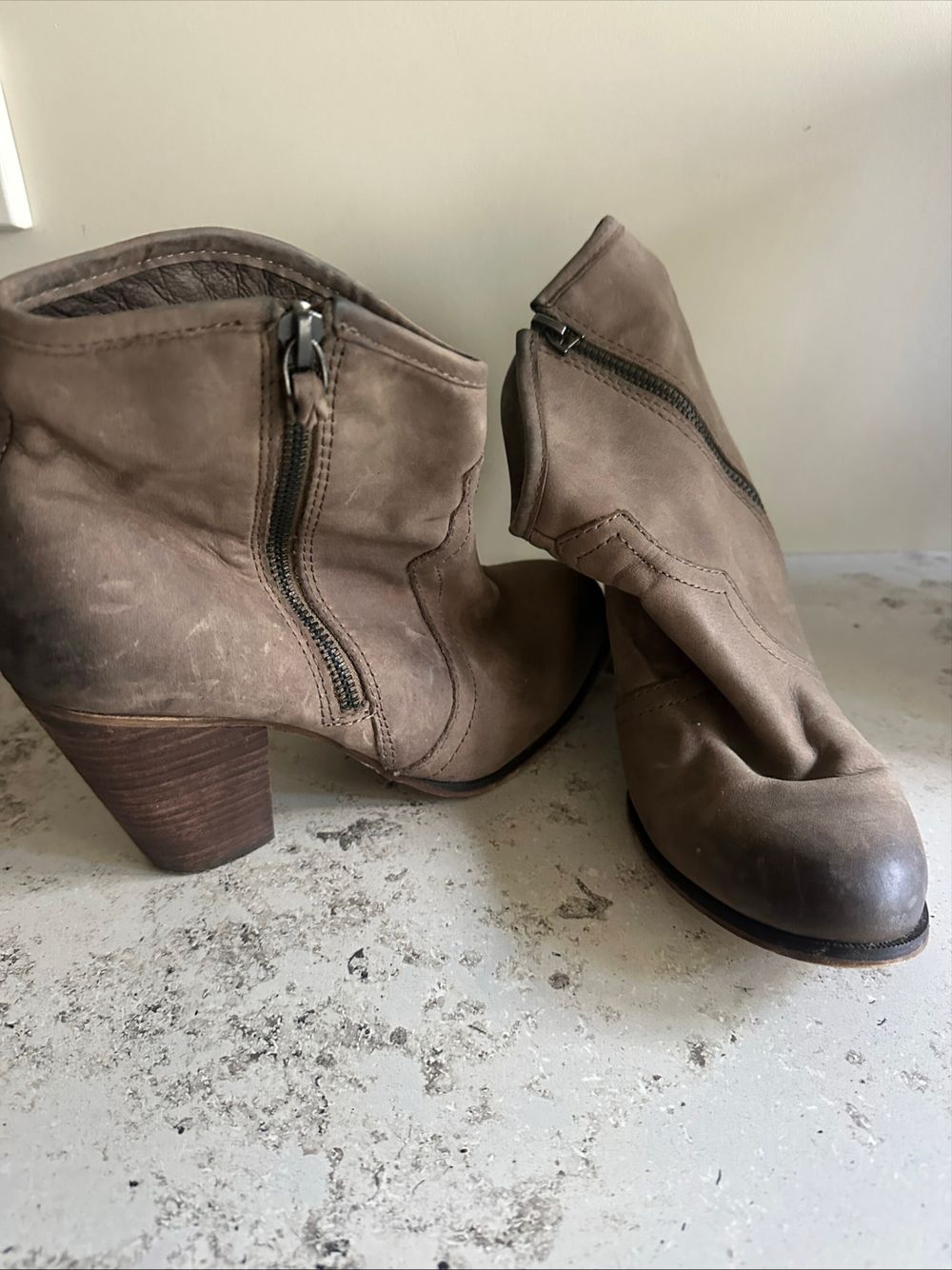 Brown Suede Ankle Boots