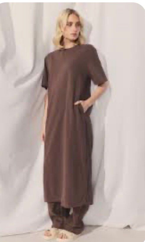 D-Luxe Brown T-Shirt Dress