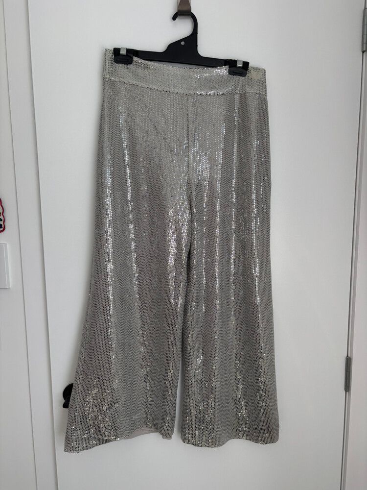 Disco Sequin Wide Leg Pant