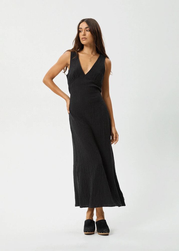 FOCUS TULLY - SEERSUCKER MAXI DRESS SEERSUCKER MAXI DRESS