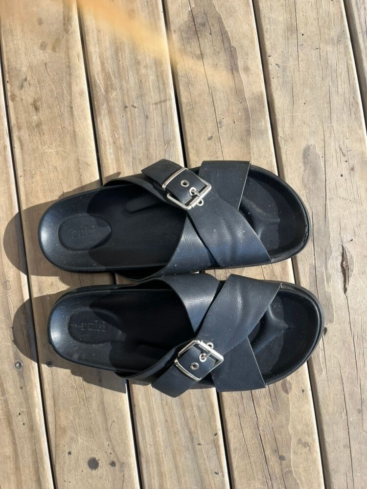 Leather Slides