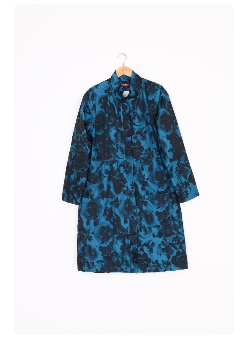 Kedemun Blue Floral Coat
