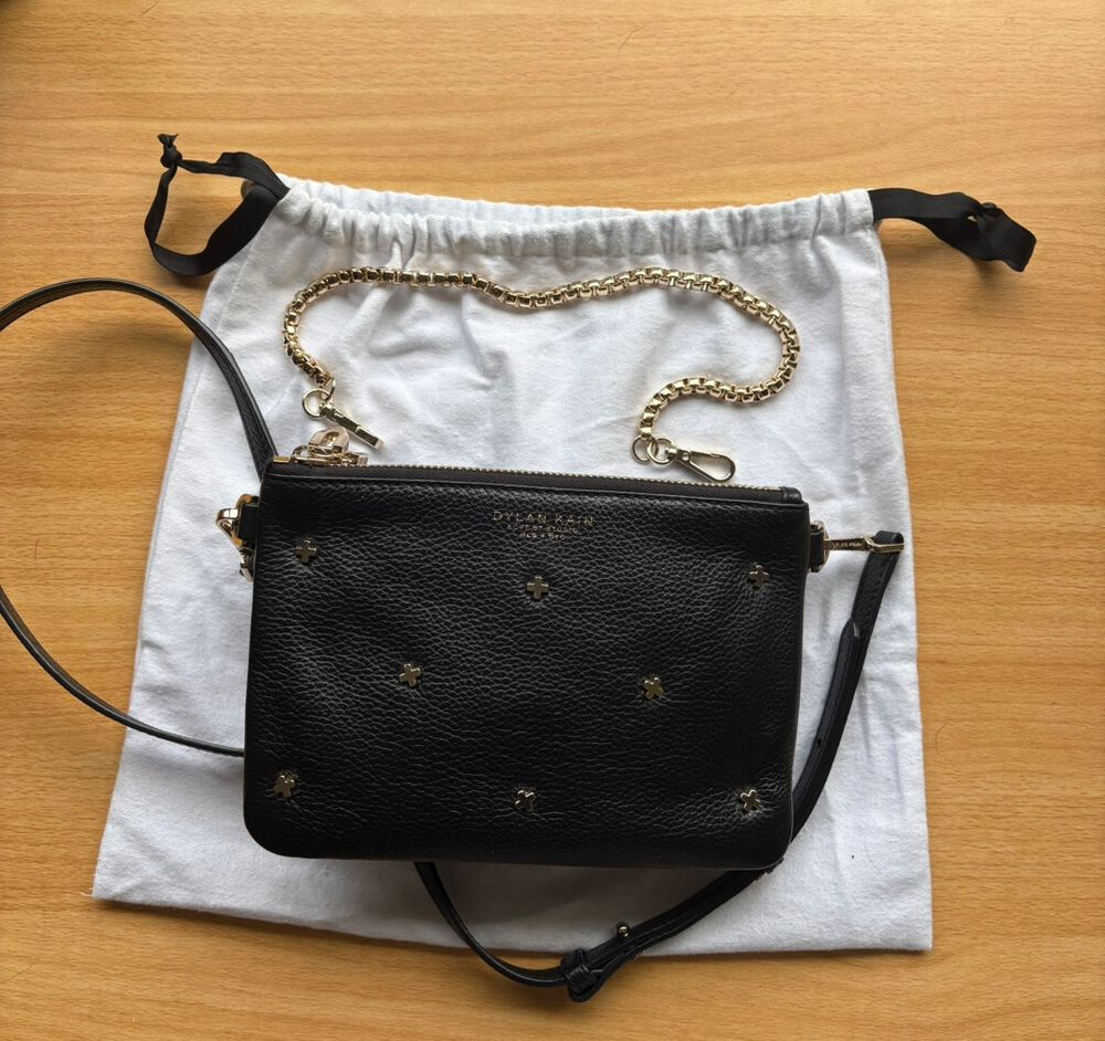 Dylan Kain Love St Studio MLB + NYC gold studded crossbody