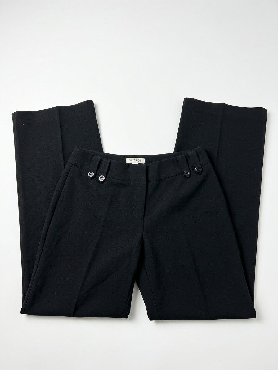 George Black Wide Leg Pants
