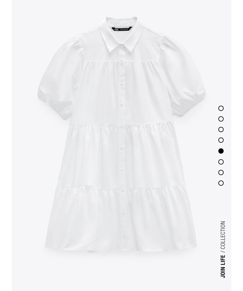 Zara - Zara White Dress on Designer Wardrobe Zara - Zara White Dress on Designer Wardrobe