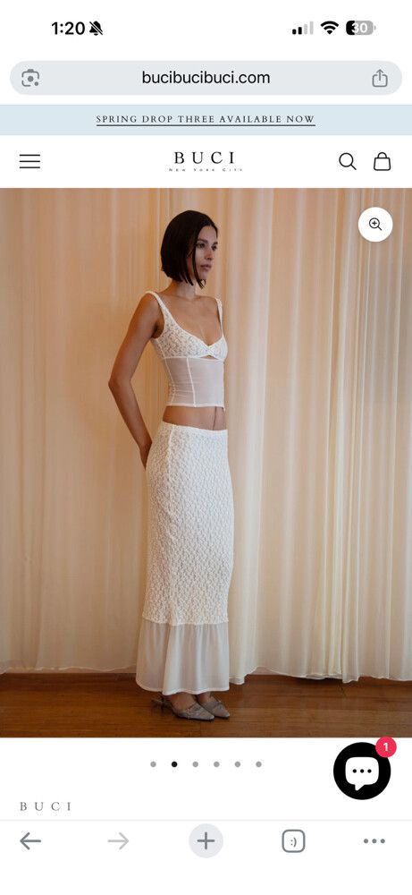 Buci White Equinox Skirt