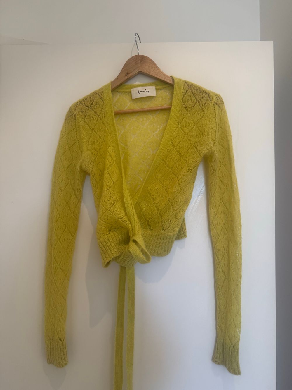 Lonely Yellow Wrap Cardigan - Sz 10