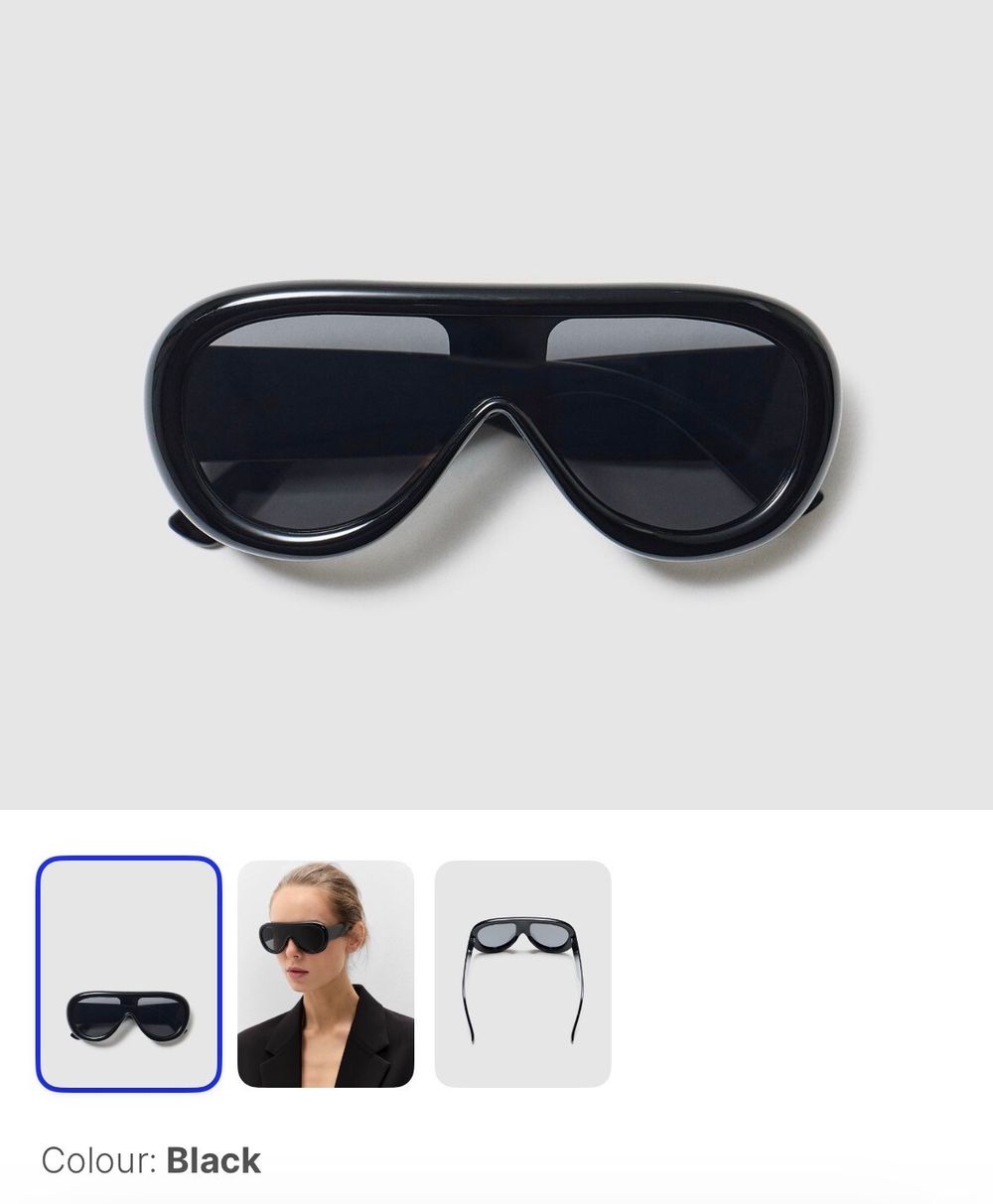 Black Aviator Sunglasses