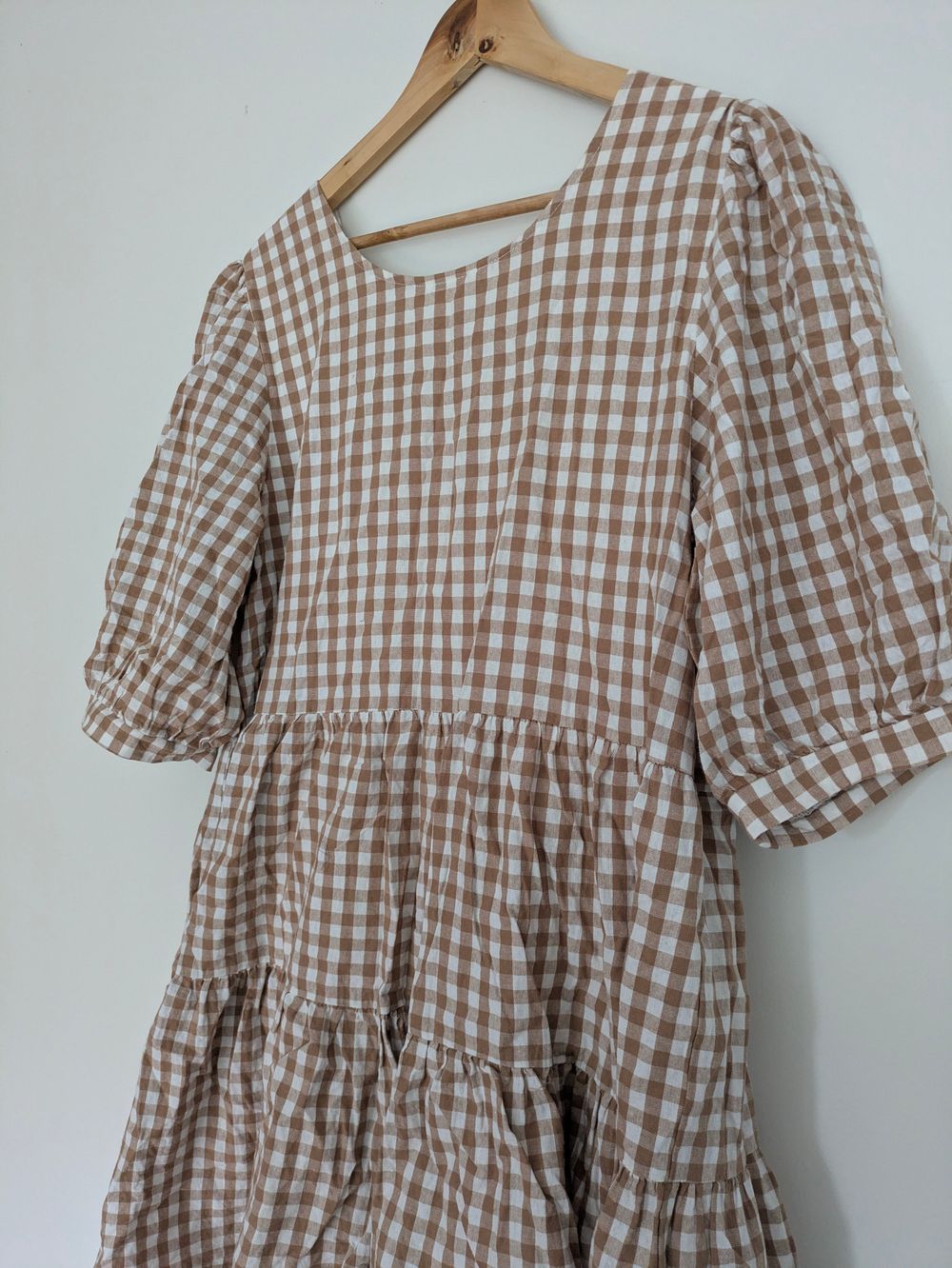 Gingham Tiered Dress