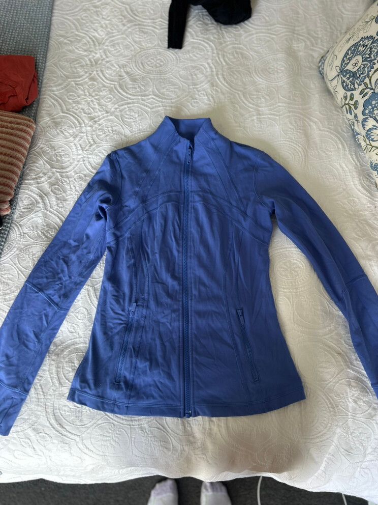 lulu lemon blue define jacket