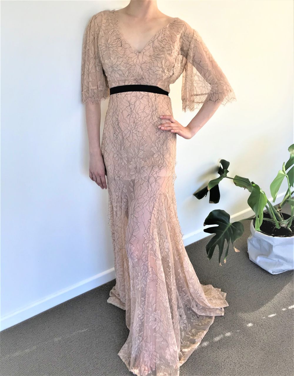 Brand New Gorgeous Alice McCall Style Lace Long Dress, Size 8