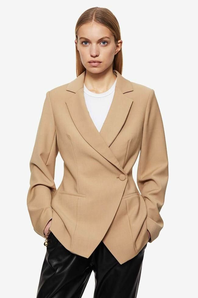 Brand New ANINE BING Ade Blazer Beige, Size Small 8