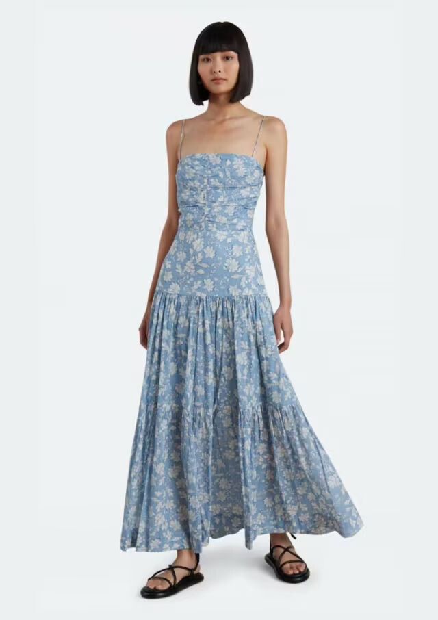 bec and bridge blue floral dress & GAIAADORNED