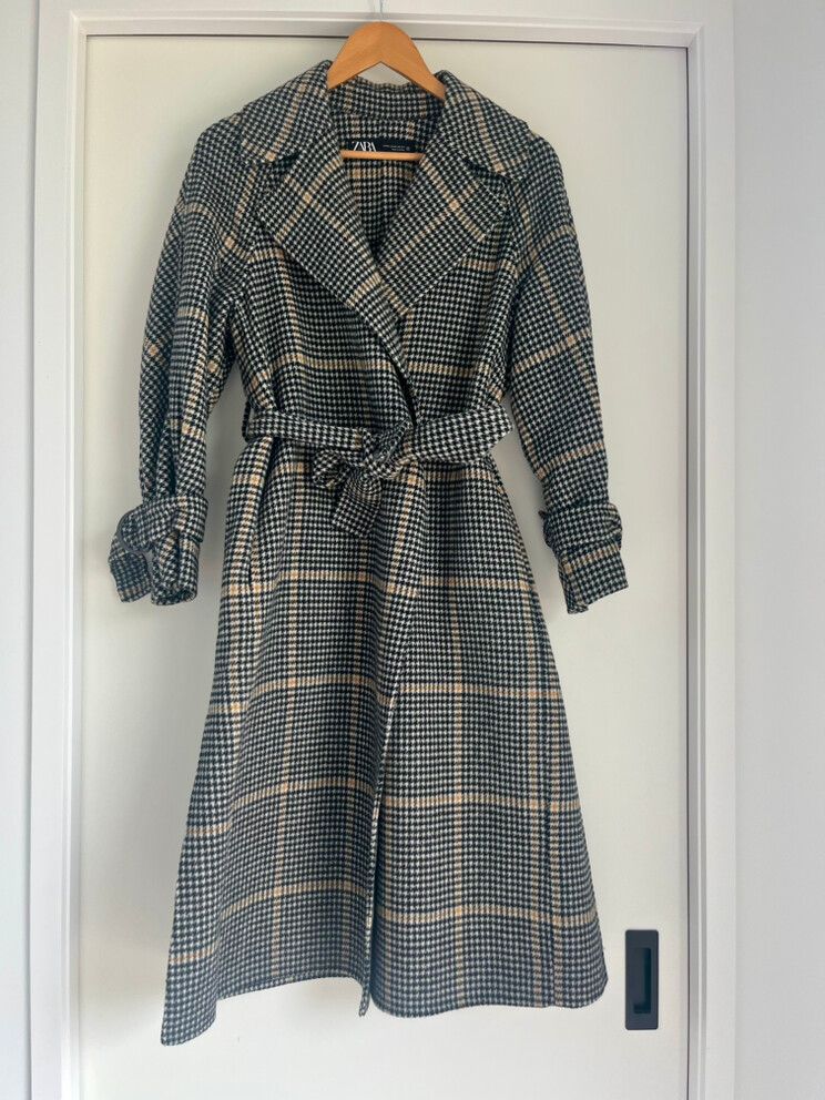 Zara Plaid Coat