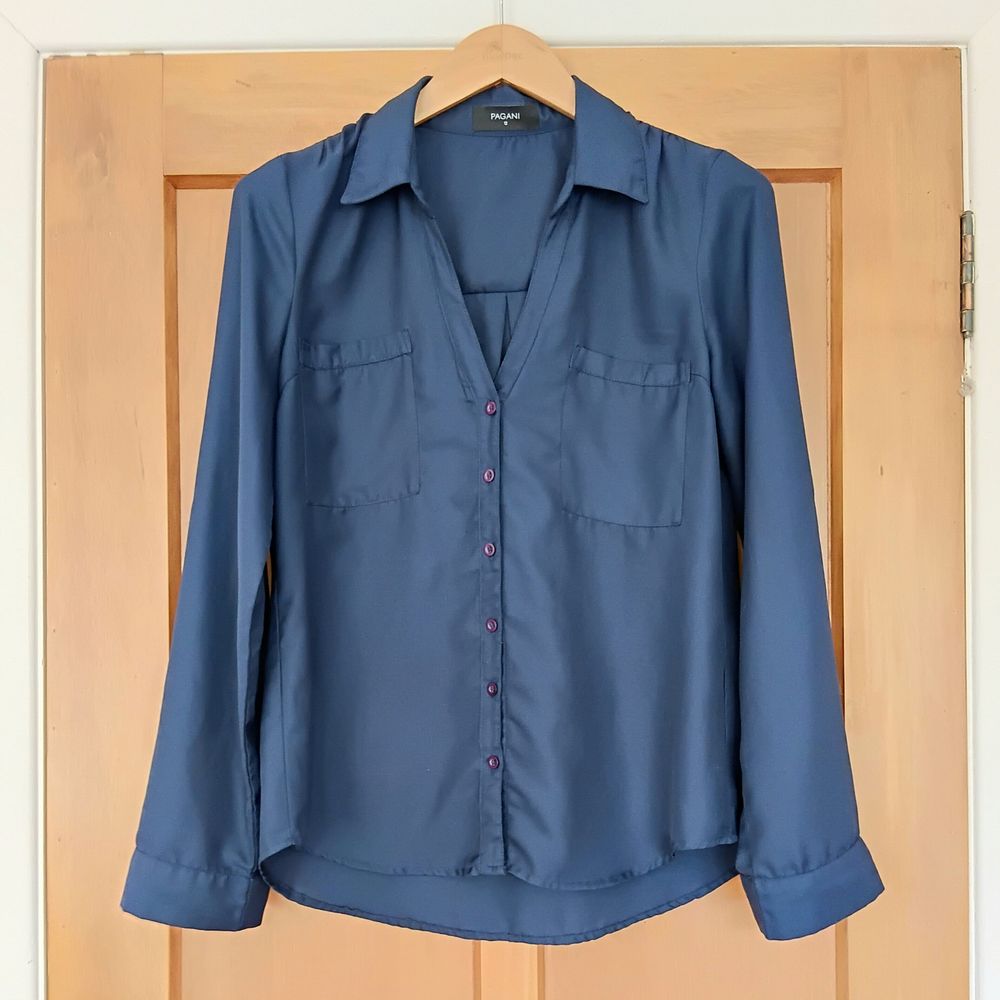 Navy Button-up Shirt
