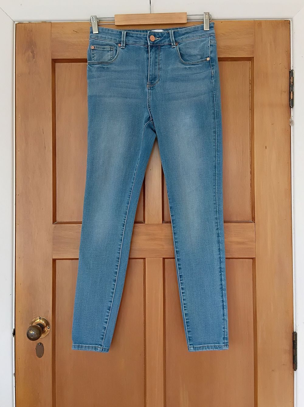 Blue High-Rise Jeans